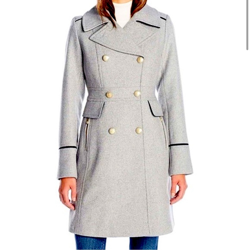 Vince Camuto Gray double breasted Pea Coat Medium
